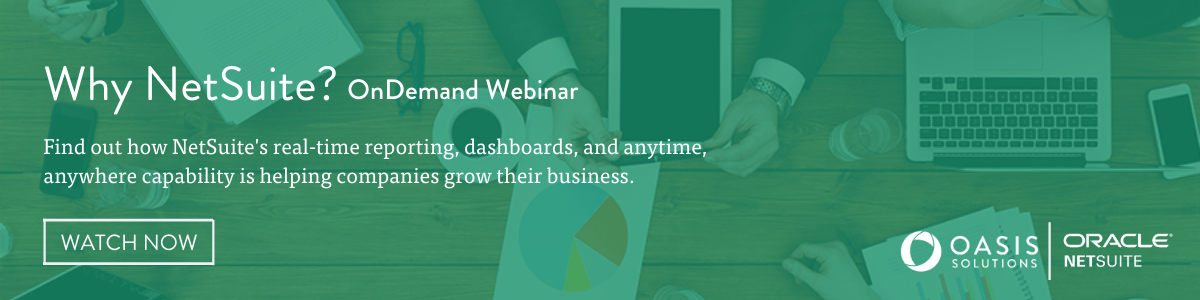 Why NetSuite? OnDemand webinar: Watch now